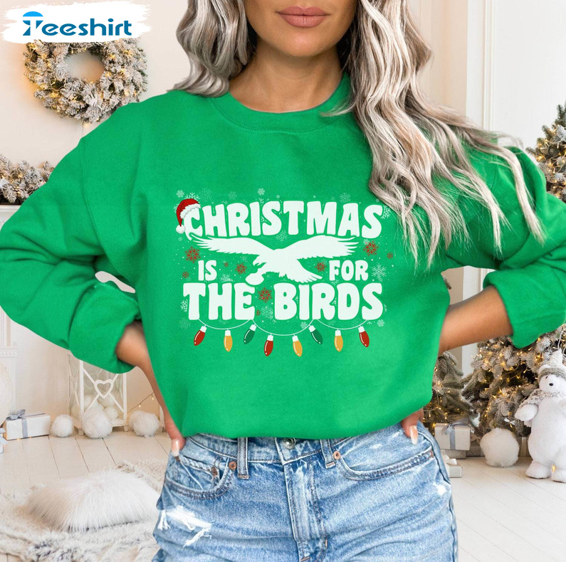 Retro Christmas Is For The Birds Shirt, Kelly Green Philadelphia Tee Tops Unisex T Shirt