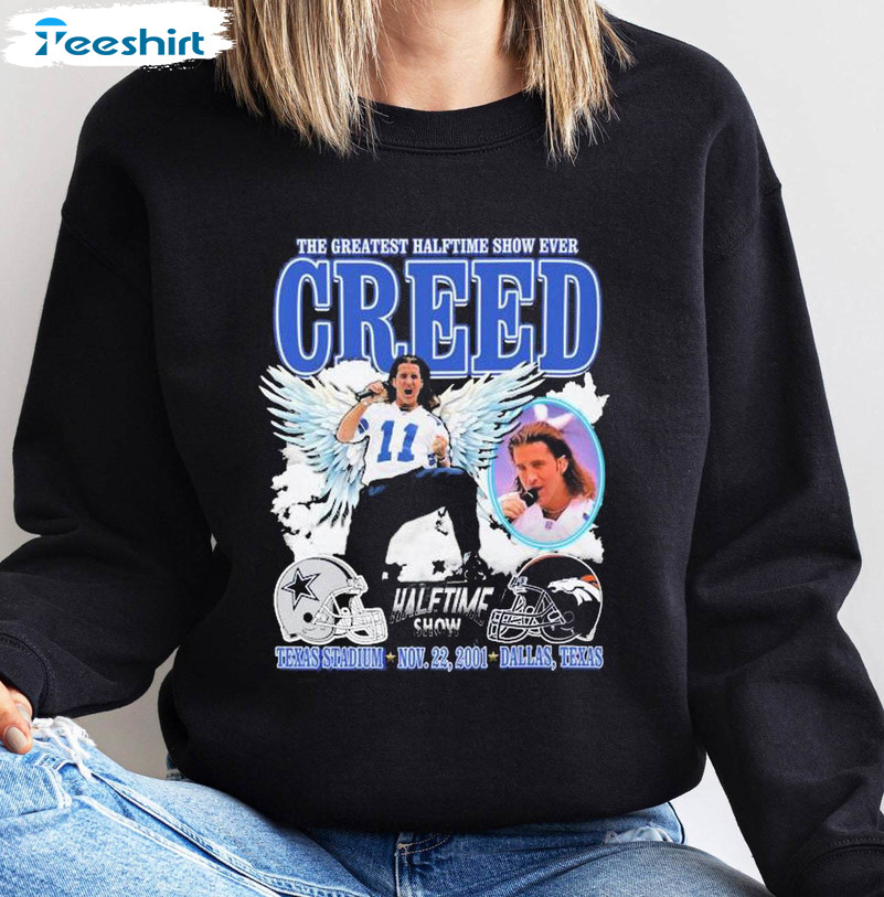 The Greatest Halftime Show Ever Creed Shirt, Texas Stadium Short Sleeve Long Sleeve