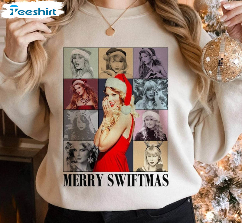 Merry Swiftmas Funny Shirt, Merry Christmas Unisex T Shirt Long Sleeve