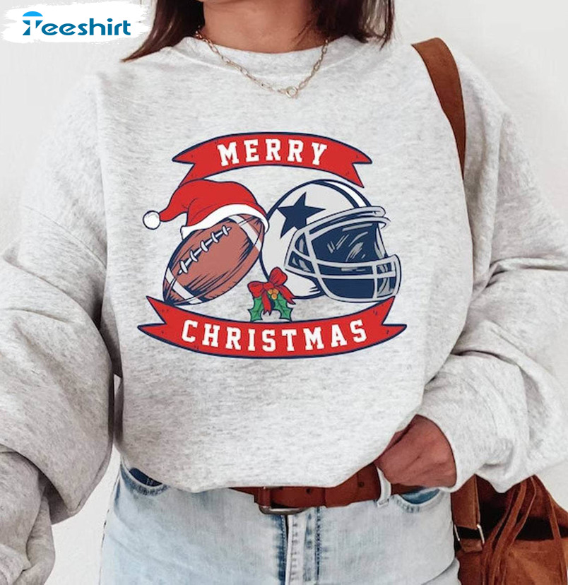 Dallas Cowboy Sweatshirt, Football Christmas Unisex Hoodie Long Sleeve