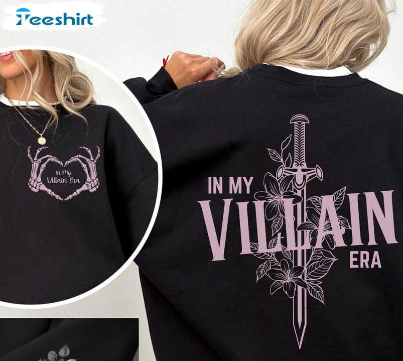 Villain Era Sweatshirt, Dark Romance Short Sleeve Unisex Hoodie