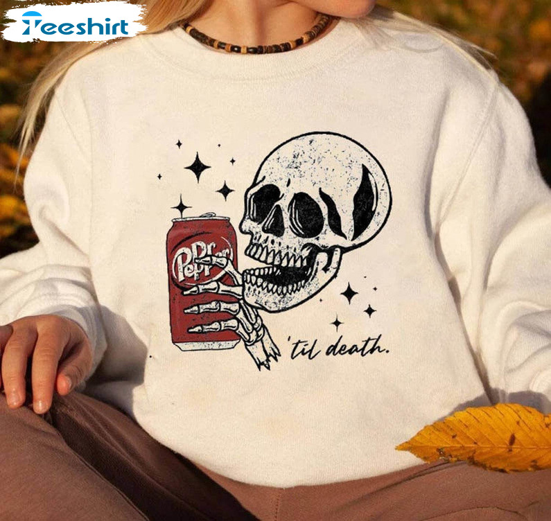 Dr Pepper Shirt, Skeleton Christmas Crewneck Sweatshirt Short Sleeve