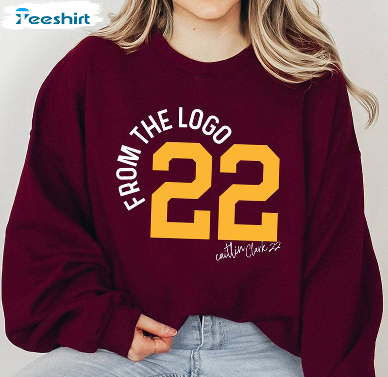 From The Logo 22 Caitlin Clark Shirt, Clark Basketball Crewneck Sweatshirt T-shirt