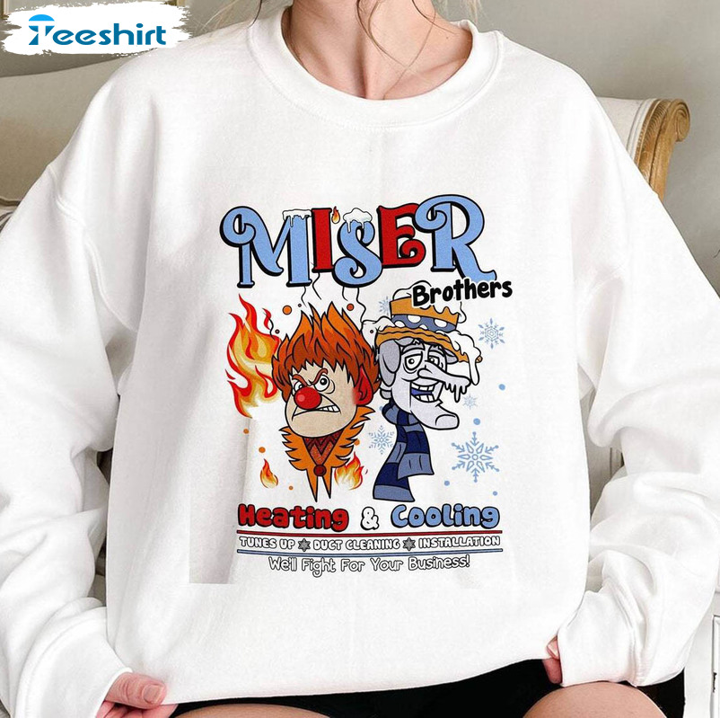 Miser Brothers Christmas Shirt, Snow Miser Heat Miser Short Sleeve Long Sleeve