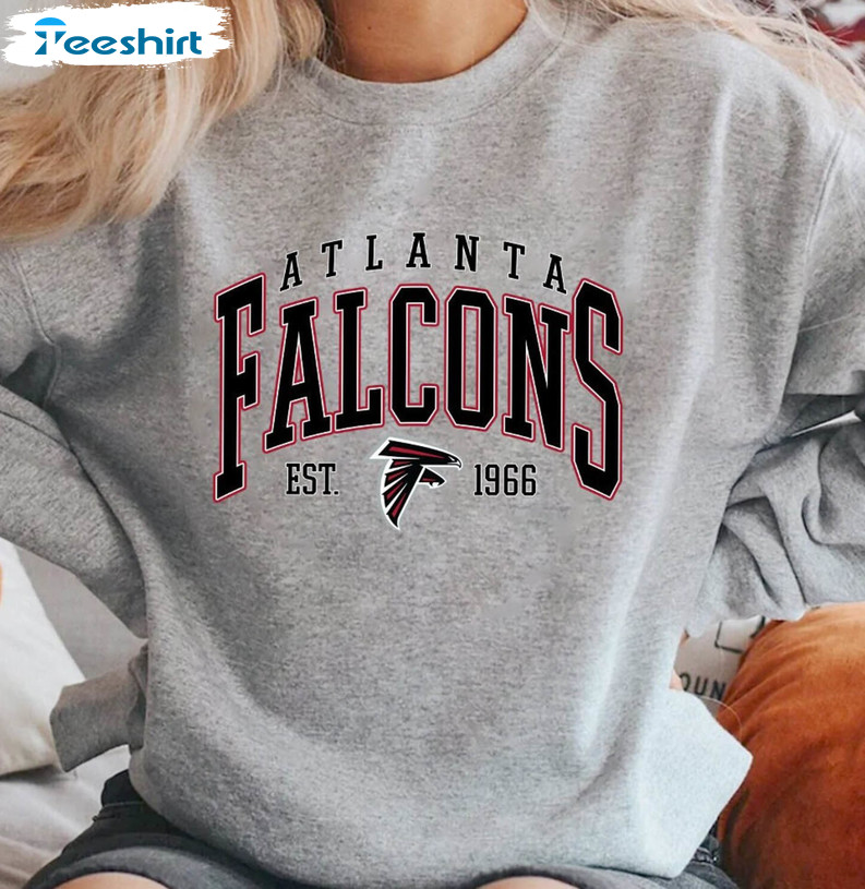 Atlanta Falcons Sweatshirt, Vintage Football Long Sleeve Sweater