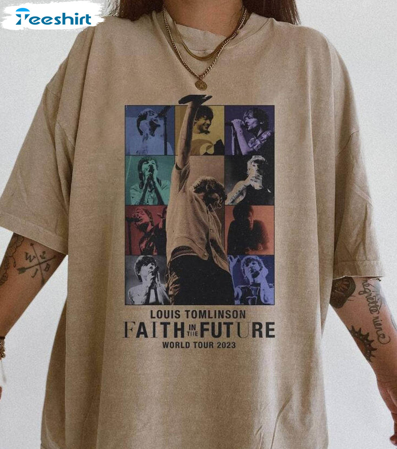 Faith In The Future Shirt, Louis Fitf World Tour Long Sleeve Unisex Hoodie