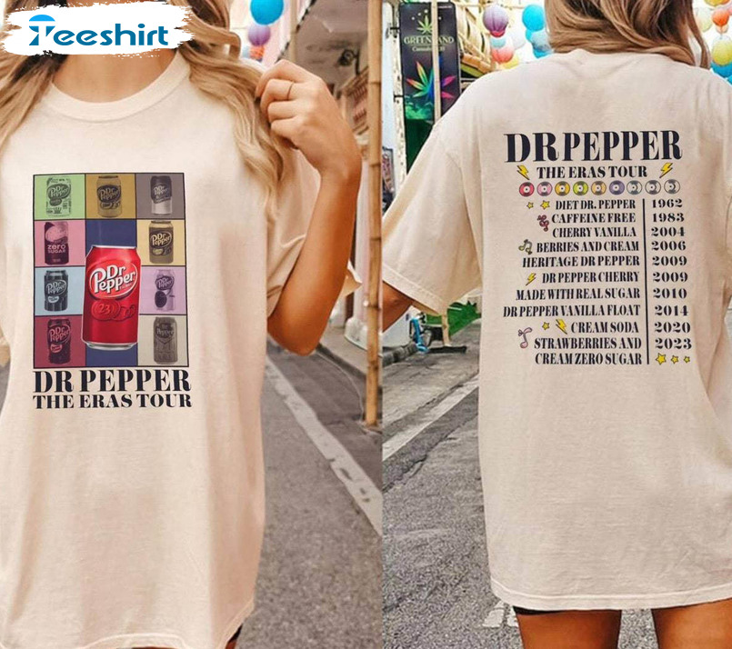 Dr Pepper Cans Eras Tour Shirt, Vintage Pepper Unisex T Shirt Unisex Hoodie