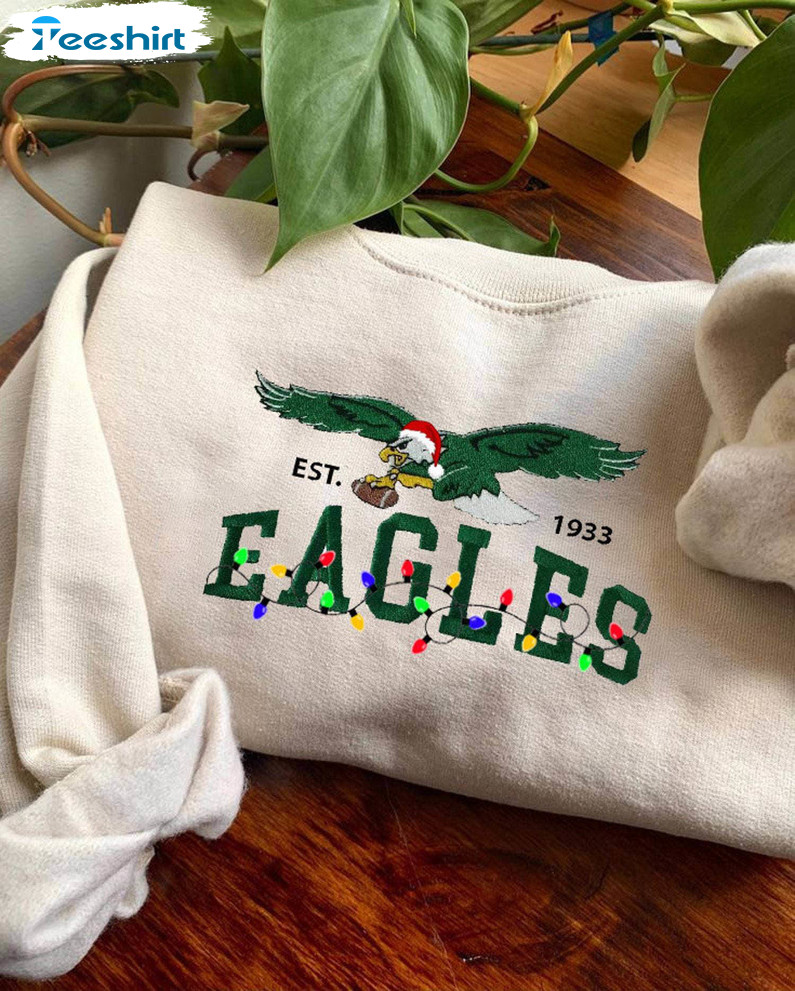 Eagle Christmas Shirt, Philly Football Christmas Tee Tops Short Sleeve