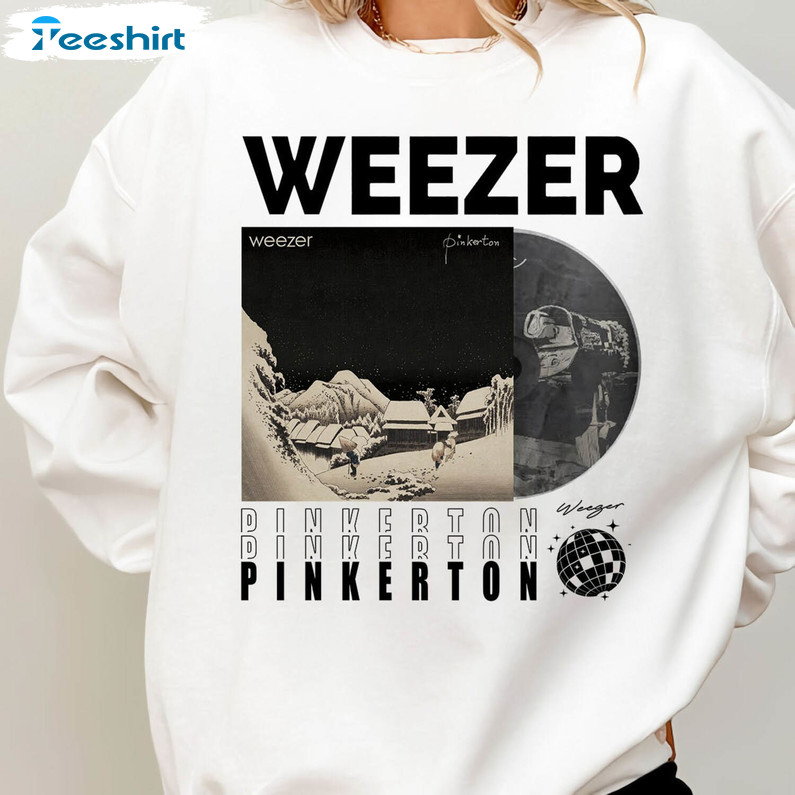 Weezer T Shirt, Music Band Sweater Short Sleeve