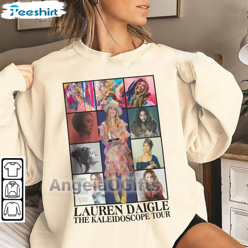 Lauren Daigle Shirt, The Kaleidoscopes Tour 2023 Long Sleeve Unisex Hoodie