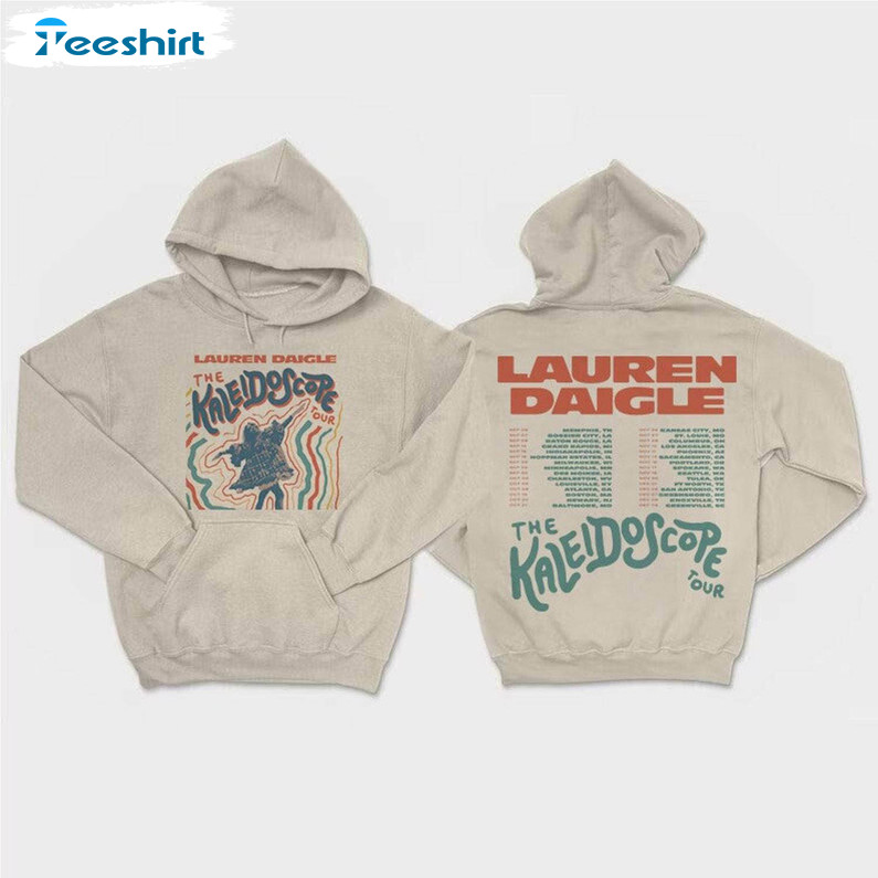 Lauren Daigle Shirt, The Kaleidoscope Tour Short Sleeve Crewneck Sweatshirt