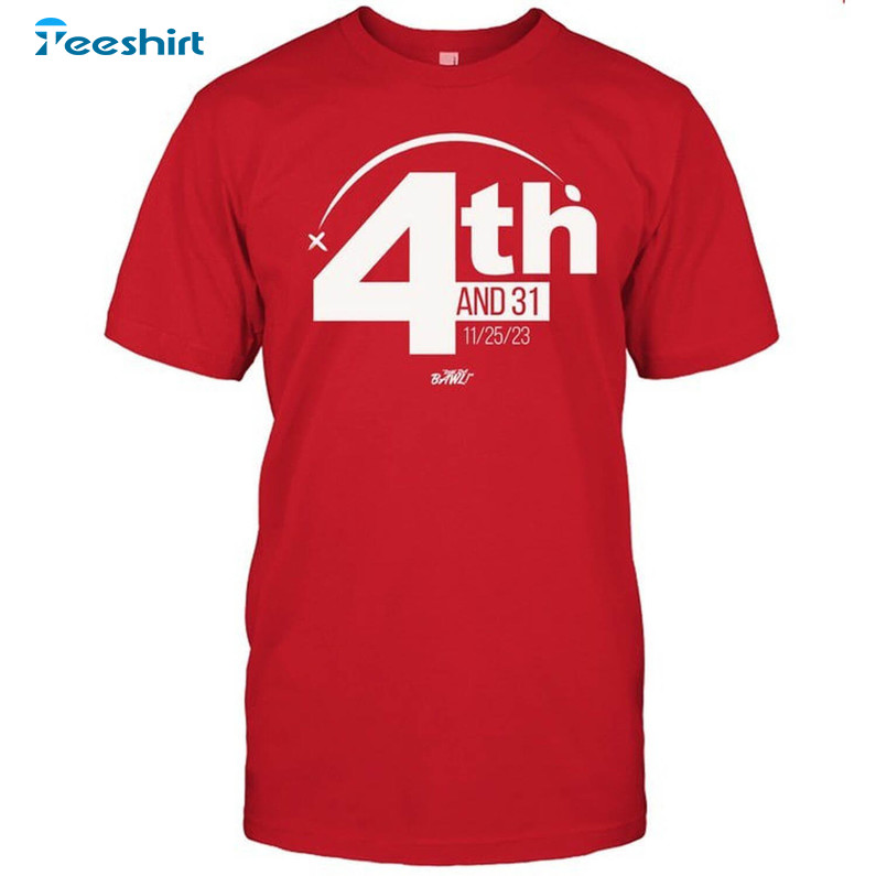 4th And 31 Shirt, Alabama Iron Bowl Tee Tops Unisex Hoodie