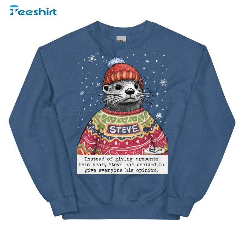 Steve Christmas Shirt, Cute Xmas Unisex Hoodie Sweater