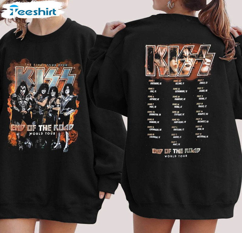 Kiss End Of The Road Shirt, Thank You For Memories Short Sleeve Sweater