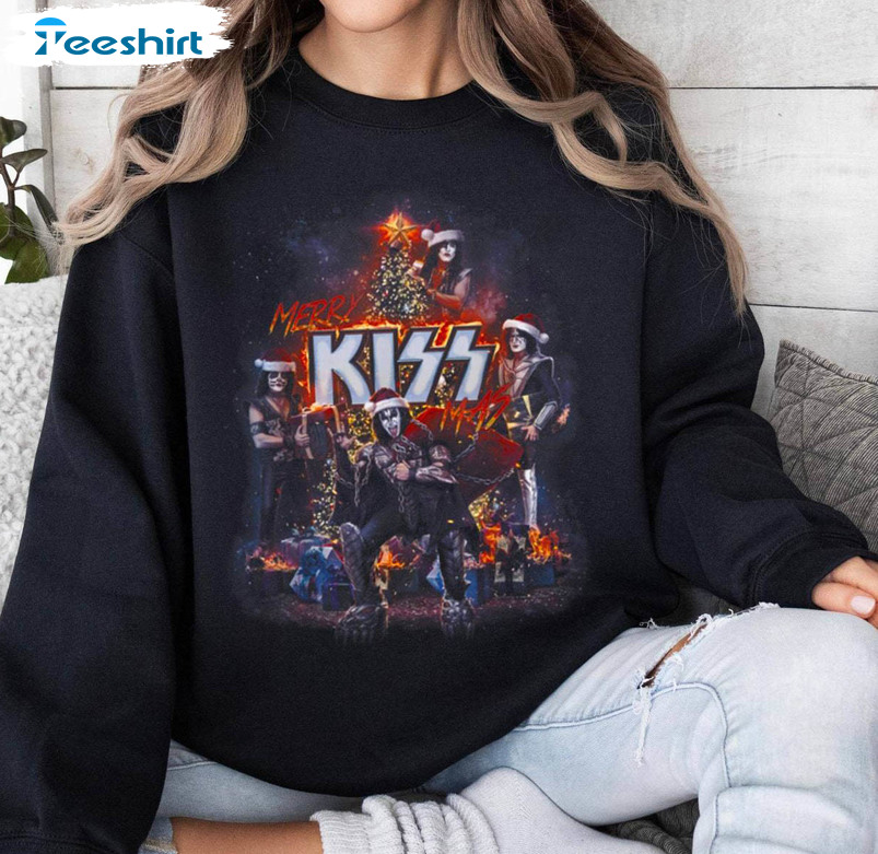 Kiss End Of The Road Shirt, Kissmas Christmas Sweater T-shirt