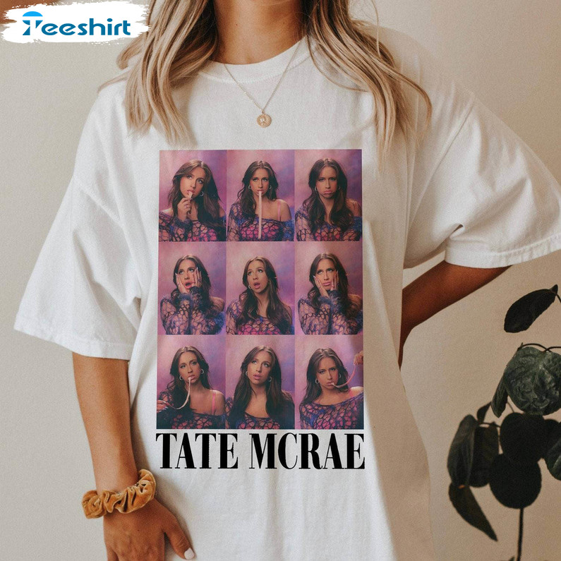 Tate Mcrae Shirt, Tate Mcrae Fan Short Sleeve Sweater