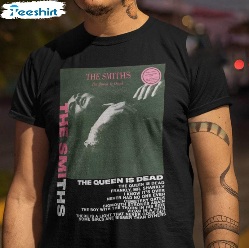 Retro The Smiths Shirt, The Queen Is Dead Album Long Sleeve Short Sleeve