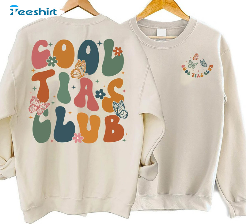 Retro Cool Tias Club Shirt, Spanish Auntie Neutral Hoodie Tank Top Gift For Aunt