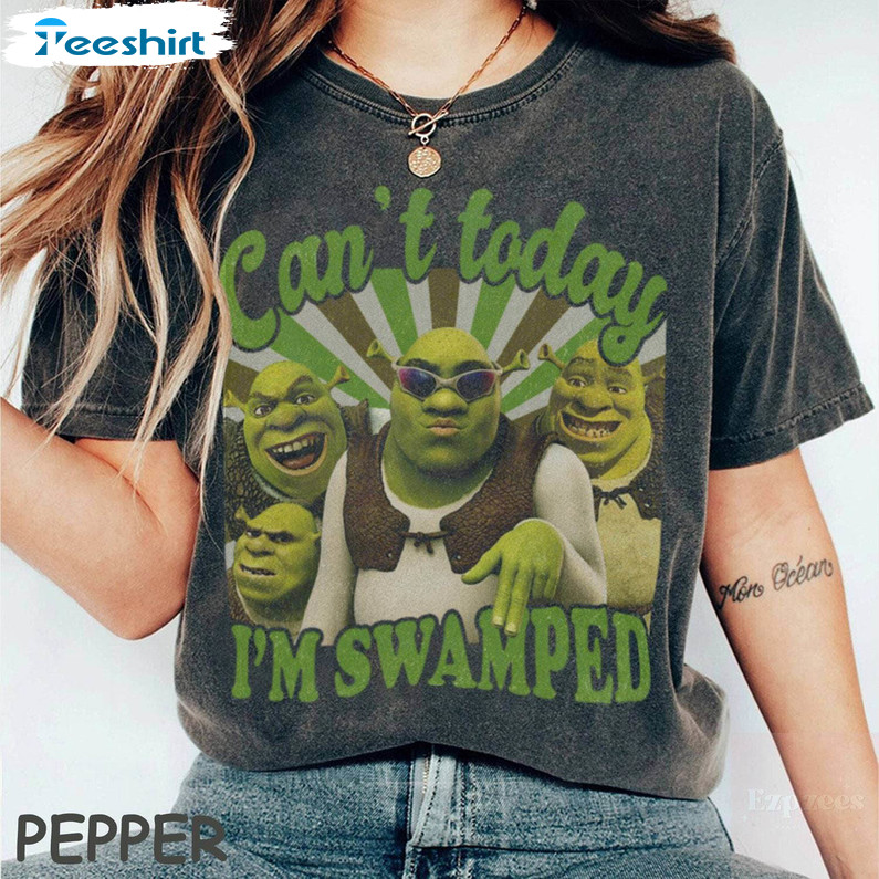 Can't Today I'm Swamped Vintage Shirt, Disney Fiona Princess Crewneck Hoodie