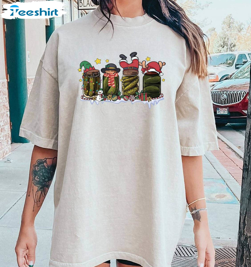 Canned Pickles Christmas Shirt, Homemade Pickle Tee Tops Unisex Hoodie