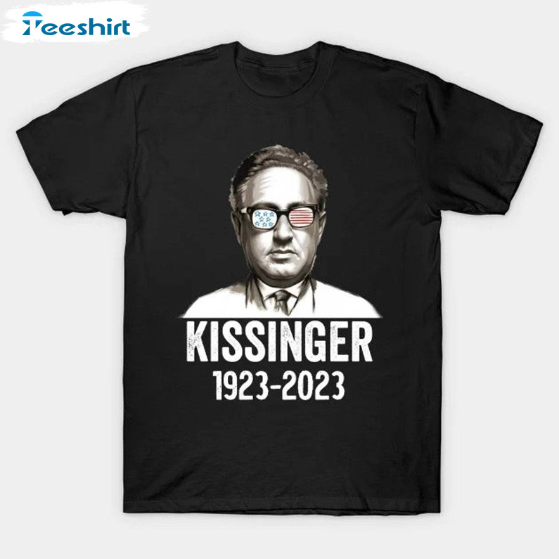 Henry Kissinger Shirt, The Towering American Diplomat Sweater Long Sleeve