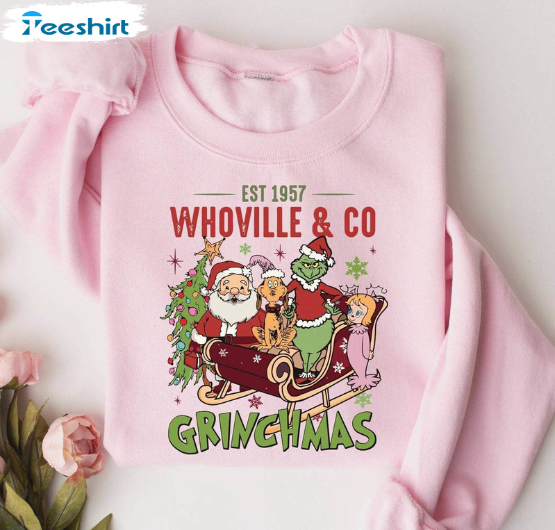 Whoville University Sweatshirt, Awesome Christmas Long Sleeve Unisex Hoodie