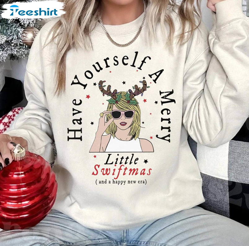 Cute Merry Swiftmas Shirt , Have A Merry Swiftmas Short Sleeve Sweatshirt