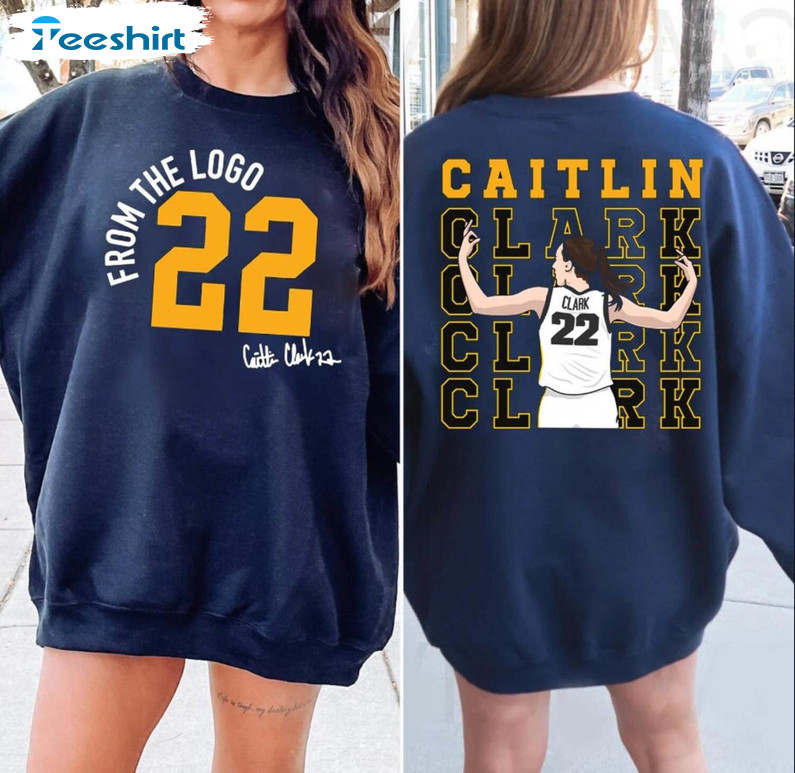 From The Logo 22 Caitlin Clark Shirt, Caitlin Basketball Sweatshirt Long Sleeve