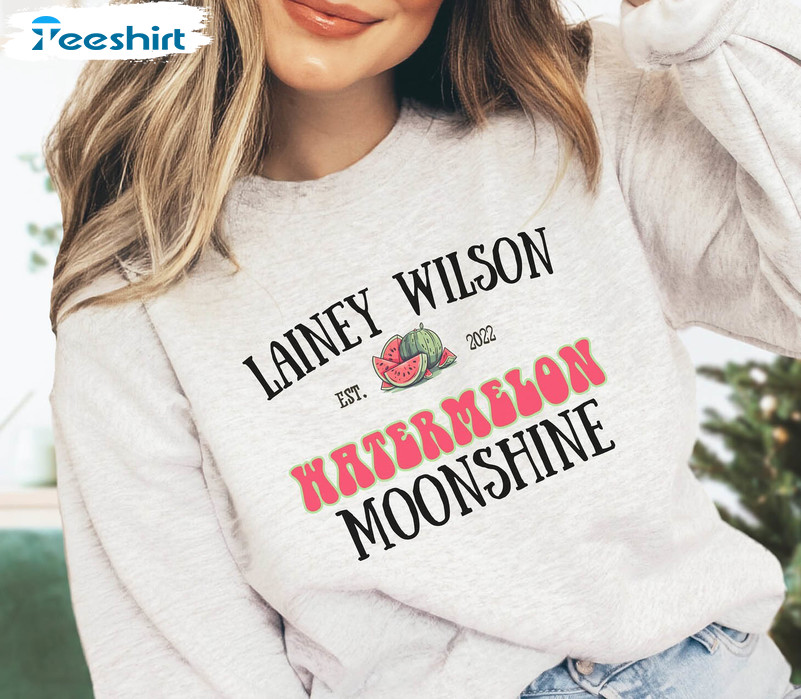 Watermelon Moonshine Lainey Wilson T Shirt, Cute Lainey Wilson Shirt Long Sleeve