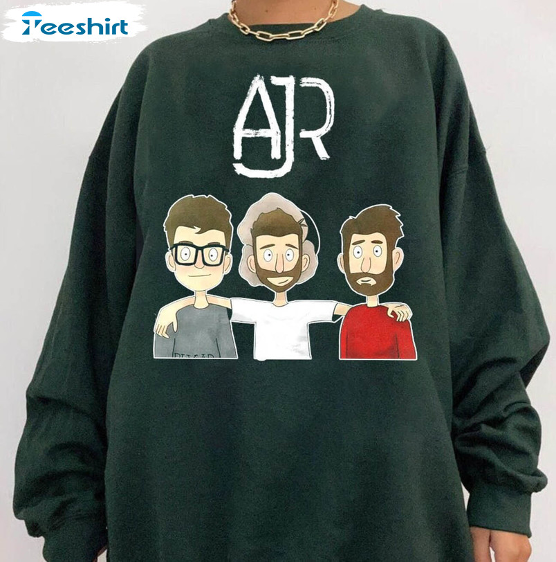 Inspirational Ajr Band Shirt, Chibi The Maybe Members Band Crewneck Sweatshirt