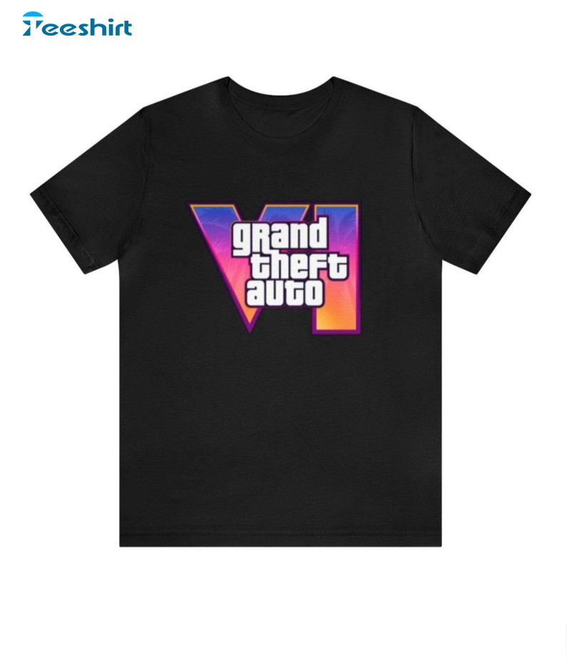 New Rare Grand Theft Auto Shirt, Trendy VI Gta 6 Unisex Hoodie Sweatshirt