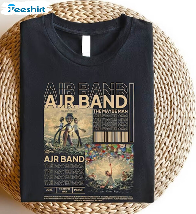 Ajr Band Shirt, The Maybe Man Tour 2024 Members Chibi Sweatshirt Hoodie