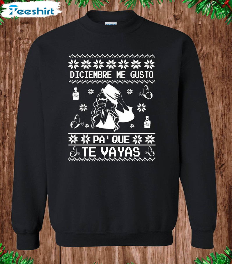 Vintage Diciembre Me Gusto Pa's Que Te Vayas Sweater, Jenni Rivera Shirt Tank Top