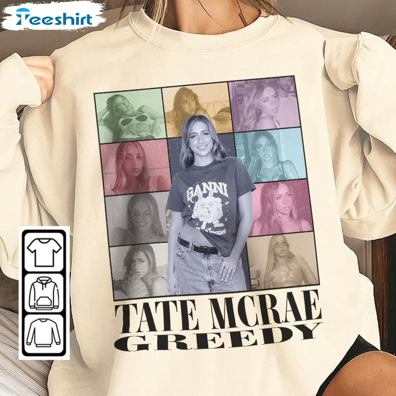 New Rare Tate Mcrae Music Merch Hoodie, Limited Tate Mcrae Shirt Long Sleeve
