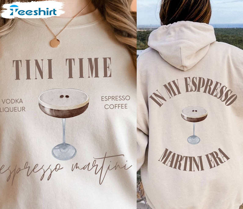 Espresso Martini Sweatshirt, Funny Party Crewneck Sweatshirt Sweater