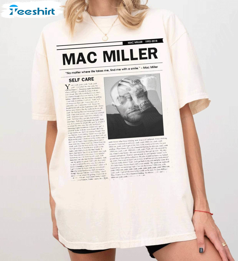 Mac Miller Sweatshirt, Mac Swimming Hip Hop Long Sleeve Sweater