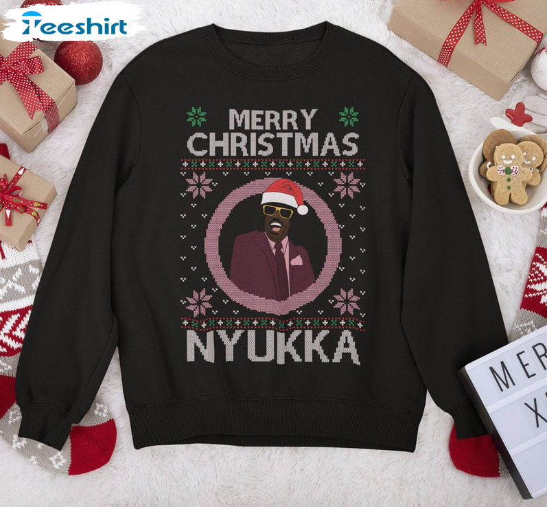 Merry Christmas Nuka Shirt, Merry Christmas Nyukka Santa Hat Unisex Hoodie Tee Tops