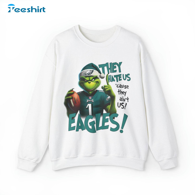 Holiday Football Trendy Shirt, They Hate Us Cuz They Aint Crewneck Sweatshirt Hoodie