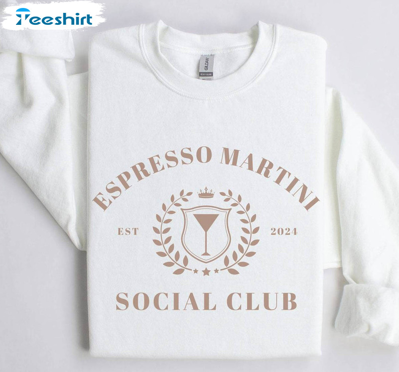 Espresso Martini Social Club Shirt, Bachelorette Crewneck Sweatshirt Hoodie