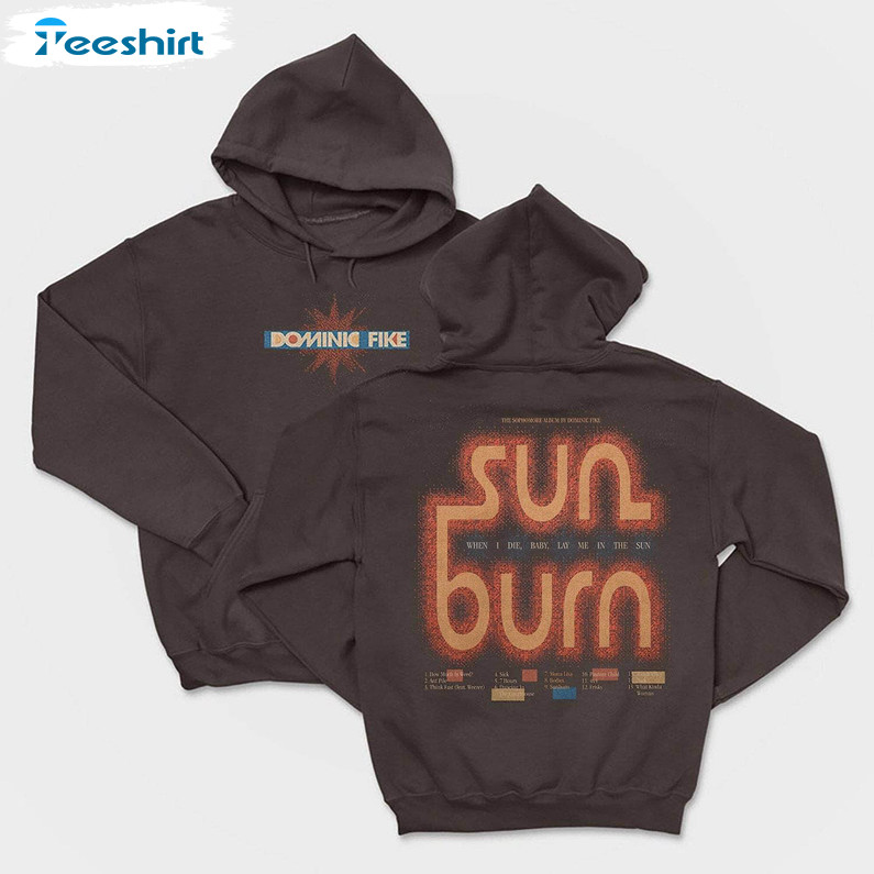 Dominic Fike Sweatshirt, Dominic Fike Sunburn Album Long Sleeve Tank Top