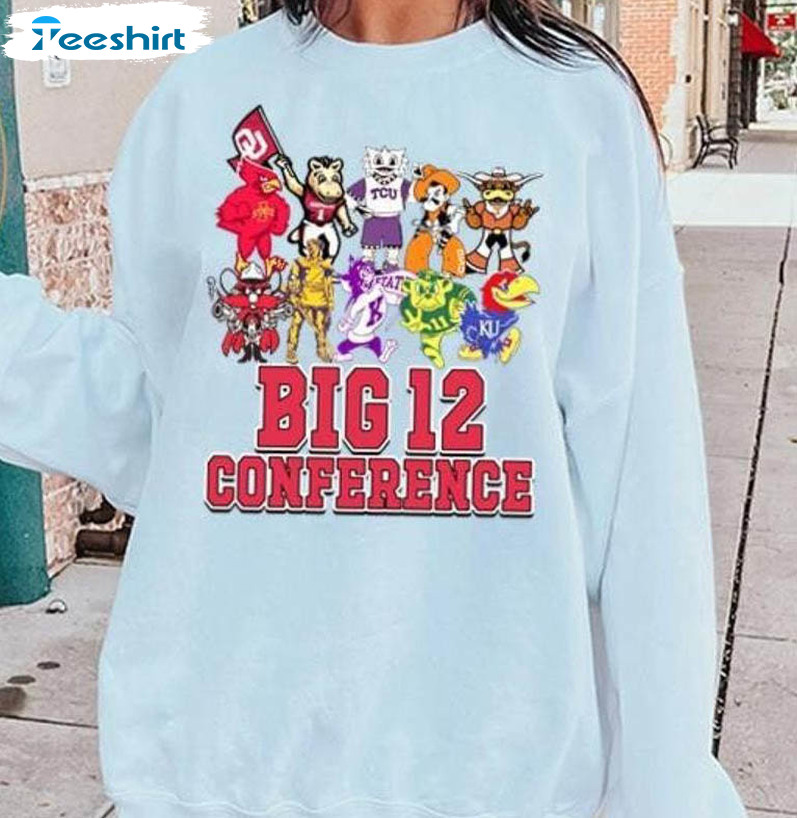 Big 12 Conference Shirt, Retro College Football Unisex Hoodie Tee Tops
