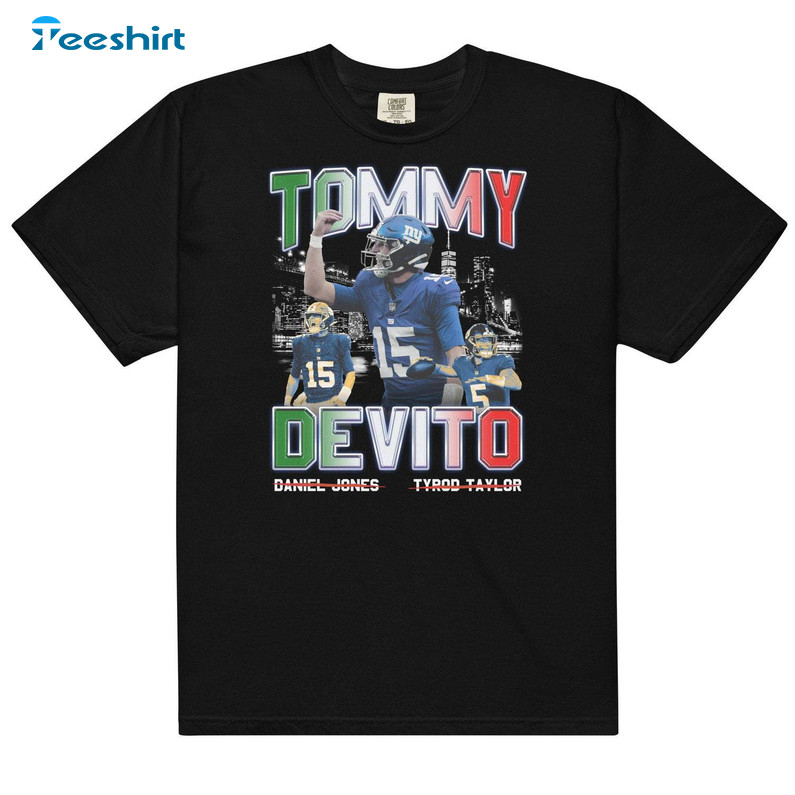 Tommy Devito New York Giants Quarter Trendy Crewneck Sweatshirt Hoodie