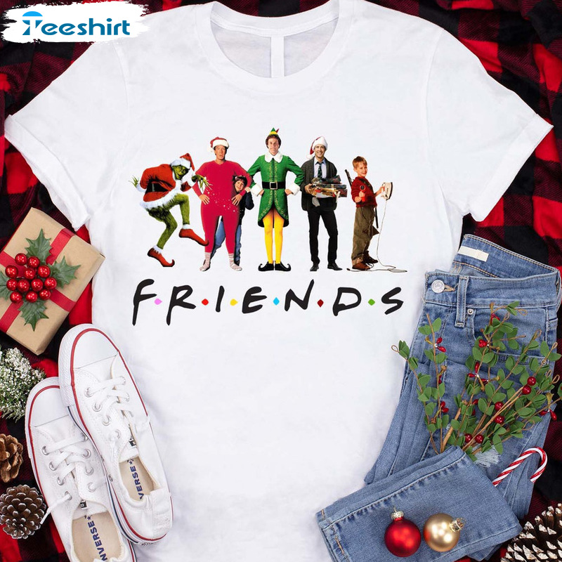 90s Movie Actors Xmas Shirt - Christmas Funny Friend Unisex T-shirt Hoodie