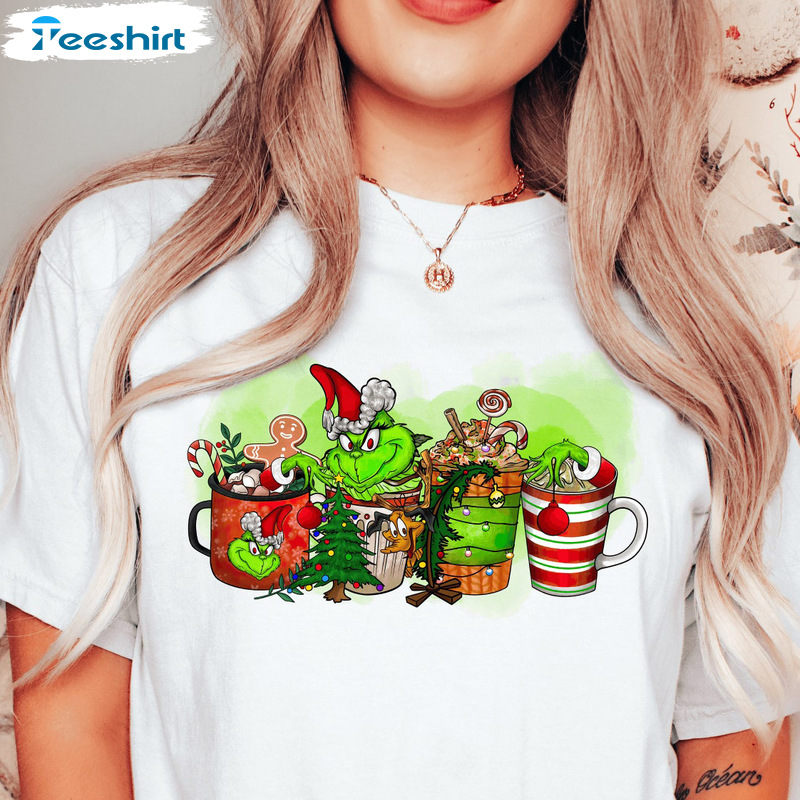 Christmas Coffee Shirt - Hot Cocoa Chocolate Cup Christmas Tank Top Hoodie