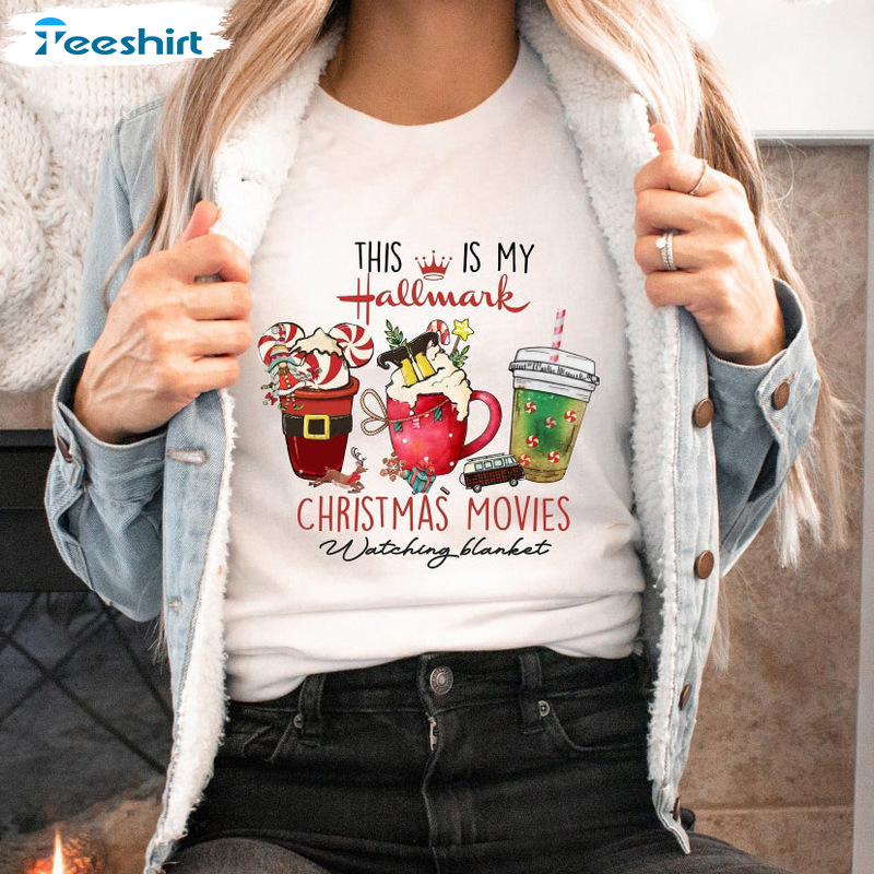 Hallmark Christmas Movies Shirt - Christmas Coffee Sweatshirt Unisex T-shirt