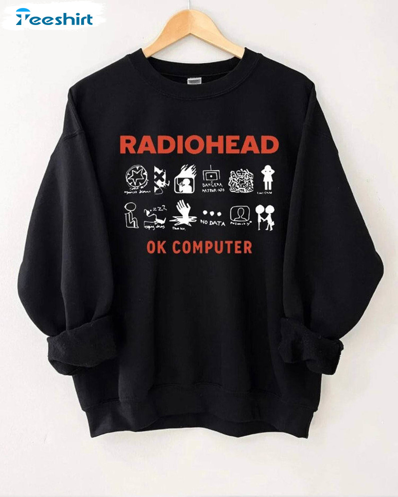 New Rare Radiohead Shirt, Retro Concert Sweater Unisex Hoodie