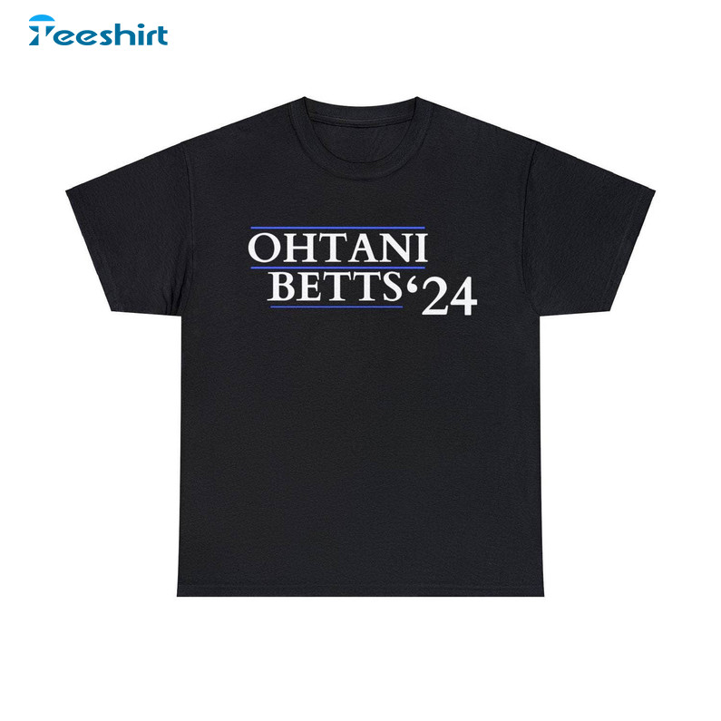 Shohei Ohtani Mookie Betts 24 Unisex T Shirt, Comfort Shohei Ohtani Shirt Hoodie