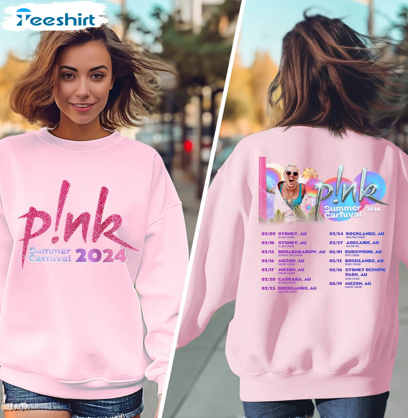 Cool Pink Singer Summer Carnival Tour T Shirt, Pink Summer Carnival Shirt Hoodie