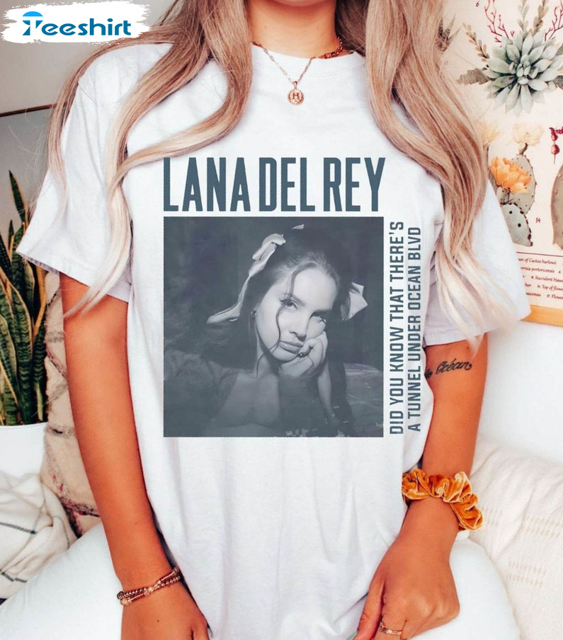 Limited Lana Del Rey Tour Shirt, Shrlana Del Rey Album Crewneck Long Sleeve