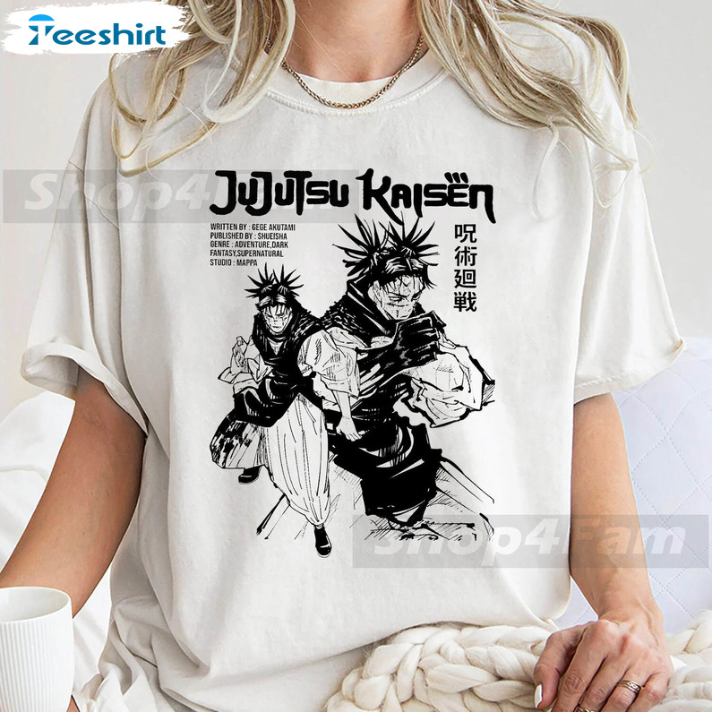 Retro Choso Jujutsu Kaisen Manga Shirt, Anime Manga Short Sleeve Unisex T Shirt